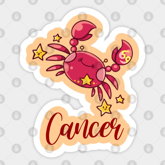 Cancer Sticker by Kiroiharu